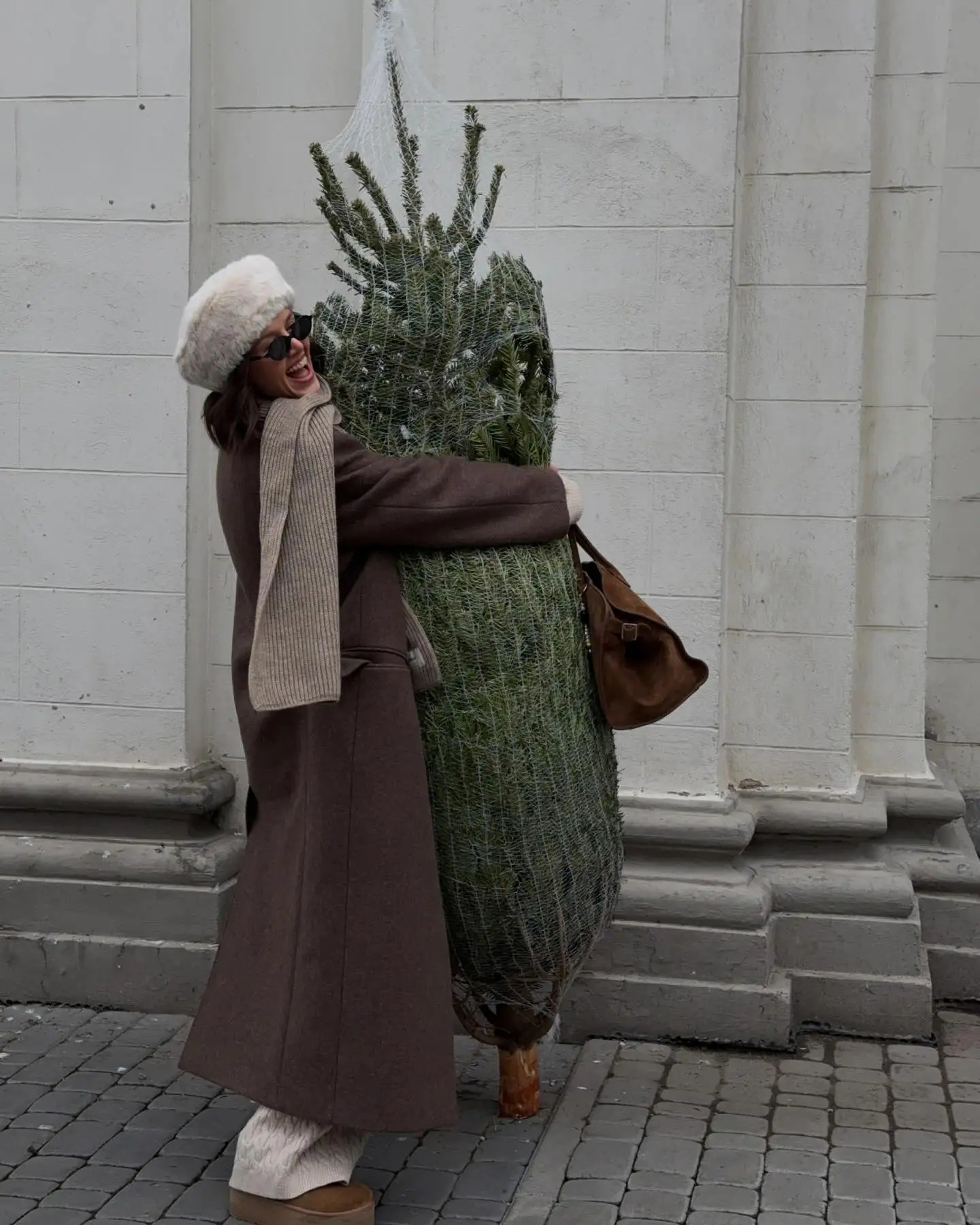 Brown Shoulder Pad Wool Women Overcoat Fashion Lapel Singlebreasted Long Sleeve Coat 2025 Autumn Lady Elegant Outwear 251016