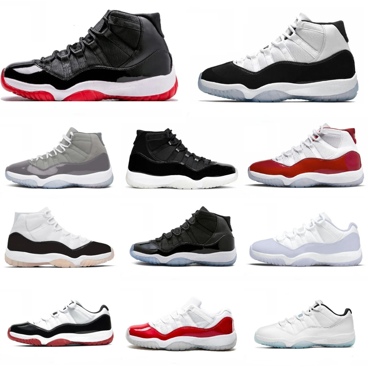 11 J11 Jump Mens Basketball Shoes Trainers RetroES Women 11s Jubilee Cherry Cap And Gown Bred Space Jam Gamma Blue 45 High Low Tennis Brand Designer Outdoor Sneakers V9