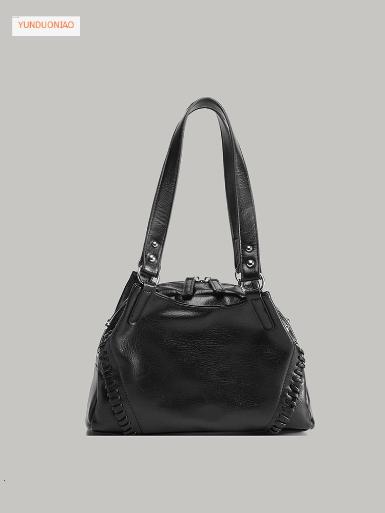 Sweet and Spicy Girl Motorcycle Bag Autumn/Winter New American Y2K Style Handbag Fashion Retro Luxury Style Women's Shoulder Bag Designer Bag