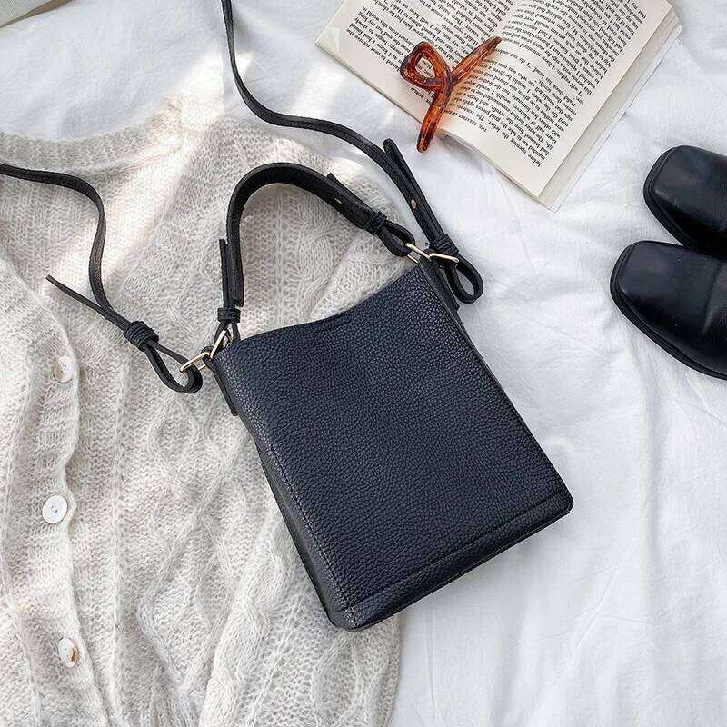 Jonlily Women PU Leather Shoulder Female Fashion Handbag Totes Small Bucket Crossbody Bag Casual Daybag Purse -Kg1576 Mdng251022