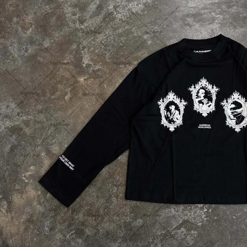 Gothic Harajuku Hiphop Oversized Letters Tshirt Men Y2K American Retro Rock Casual Fashion Loose Cotton Top Women Streetwear 251020