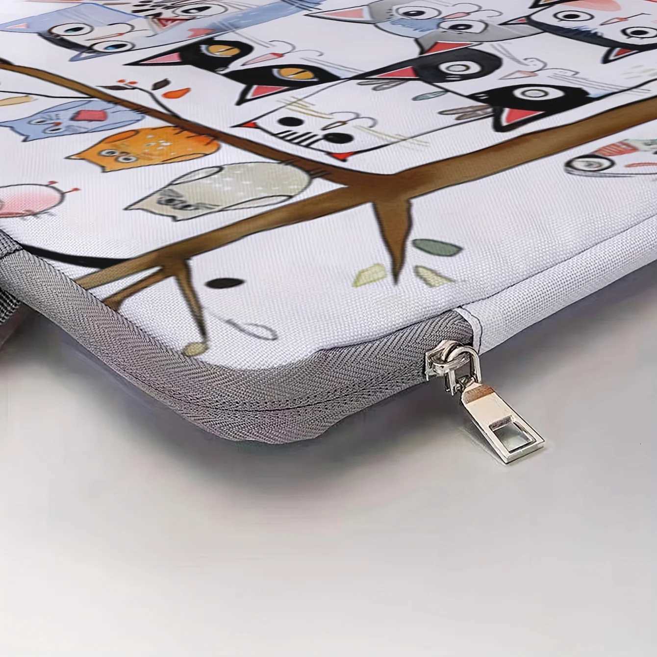 1piece set laptop bag with cat pattern printed on it briefcase suitable for 14 inch laptops fixed laptop bag W251022