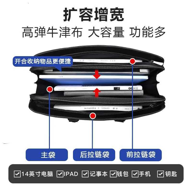 High Quality Mens Casual Briefcase Business Messenger Handbags Luxury Men 14 Inch Computer Bags Sac A Main Pour Hommes W251022