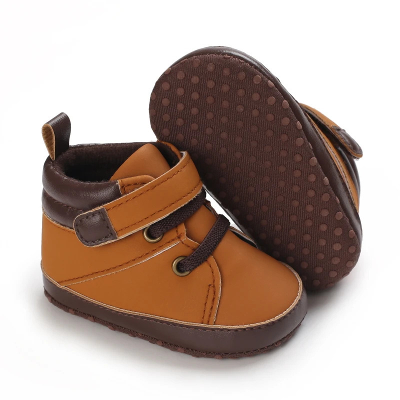 Spring and Autumn 01 Year Old Baby Soft Soled Sports Shoes born Casual High Top Walking 251022