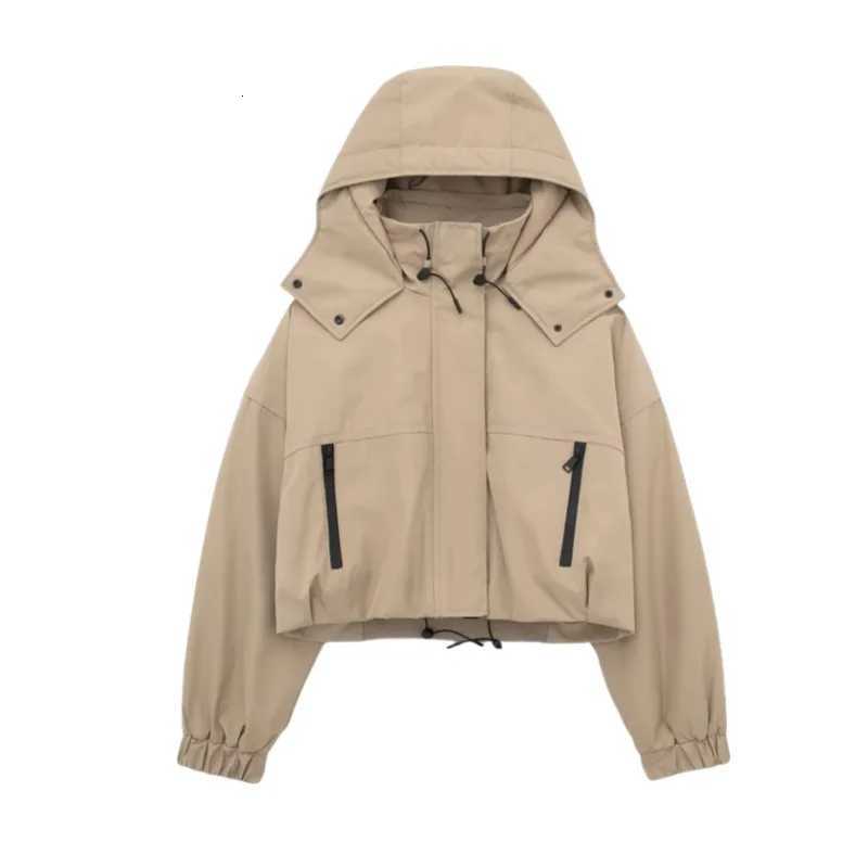Street Style Hooded Short Loose Pure Color Workwear Jacket Cotton Outerwear New Fall Hot Sale Of The Season CrossBorder Fash1 Y251105