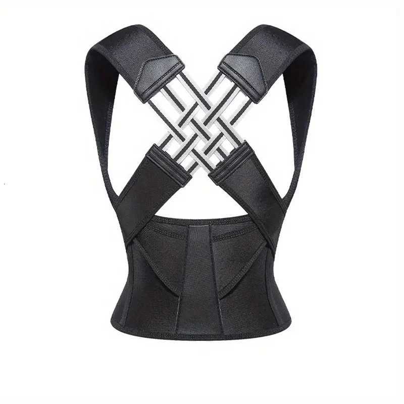 Posture Back Brace Adjustable Back Support Strap to Prevent Spinal Distortion and Hunchback Suitable for Men and Women D251022