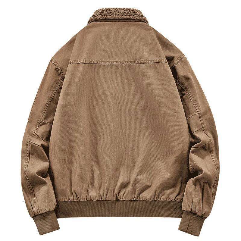 New Fashion Men Winter Fleece Multi-pockets Cargo Male Cotton Thicker Warm Parkas Dowm Jackets Man Casual Tooling Coats