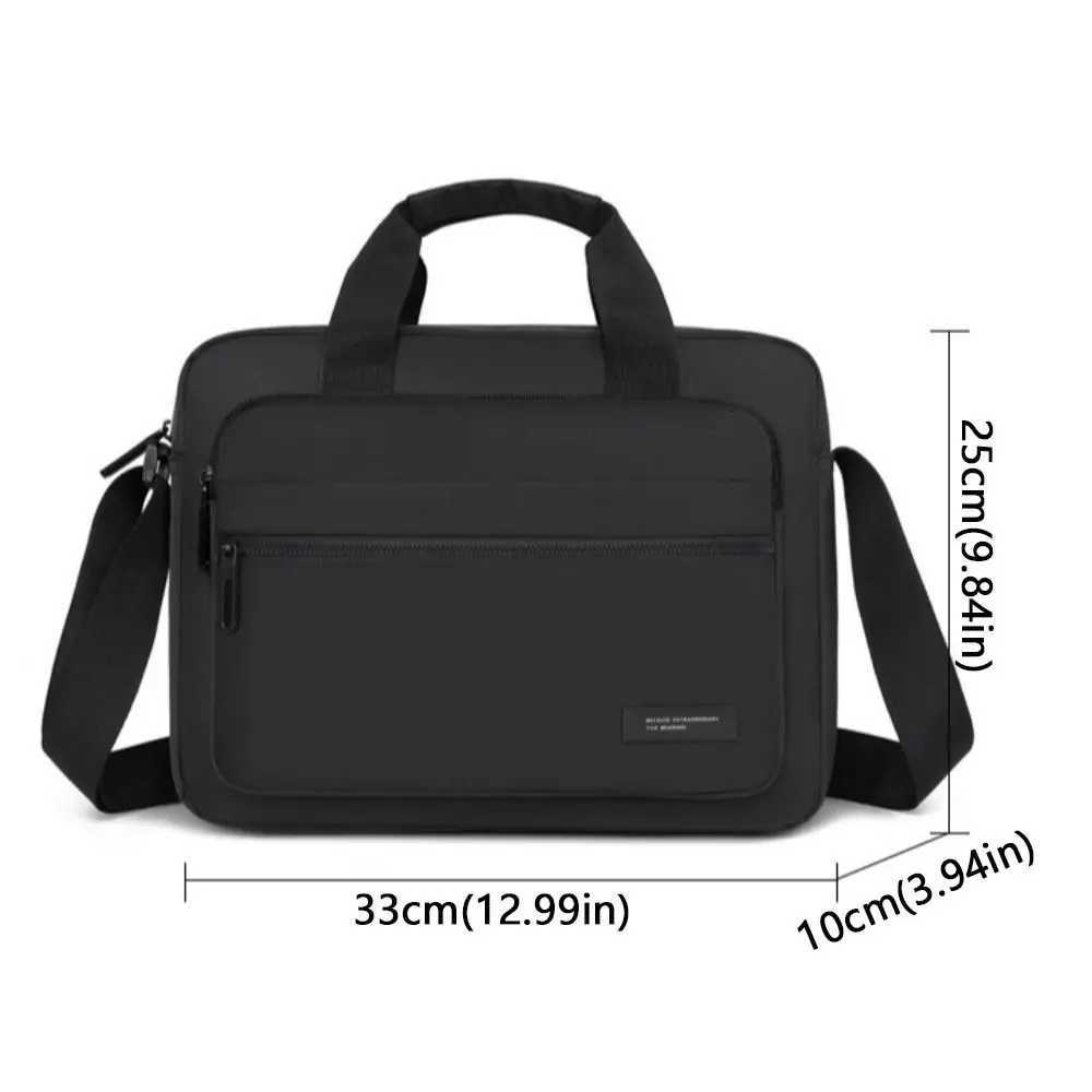 Waterproof Oxford Briefcase Zipper Closure Largecapacity Business Briefcase Multiple Compartments Square Travel Bag Office W251022