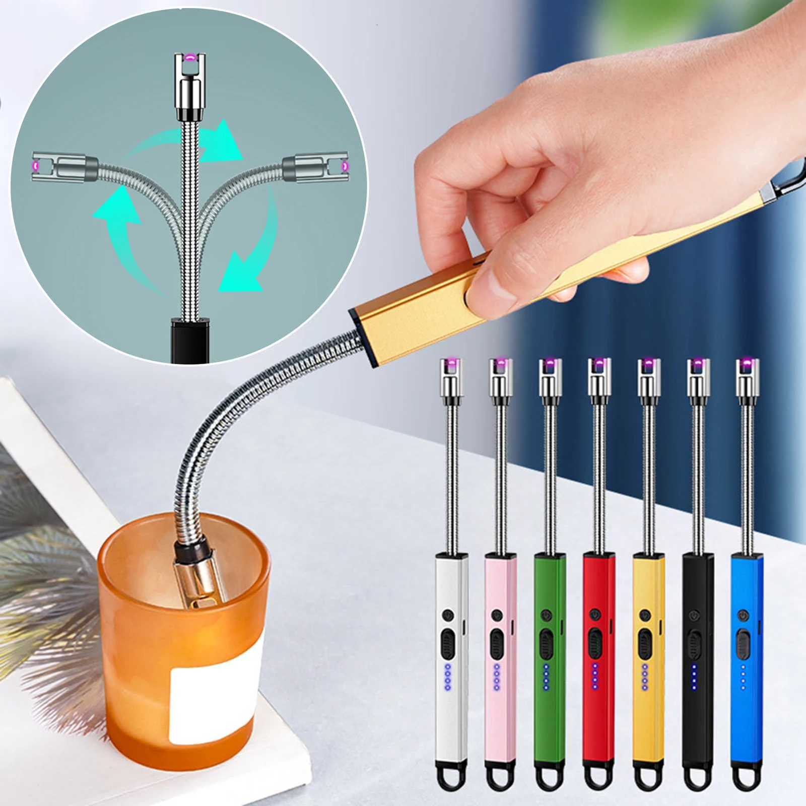 Electric Candle Lighter Stocking Stuffers for Adults Women Men Rechargeable Arc BBQ Lighter C251022