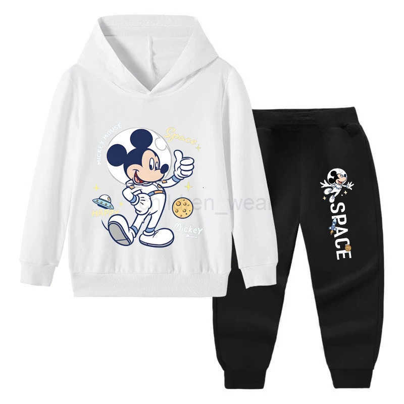 Disney SpringAutumn Hoodied Pullover Long Pant Two Piece Suit for Child Clothing Suits Boys Sweatpant Sets Kids Tracksuit H251022