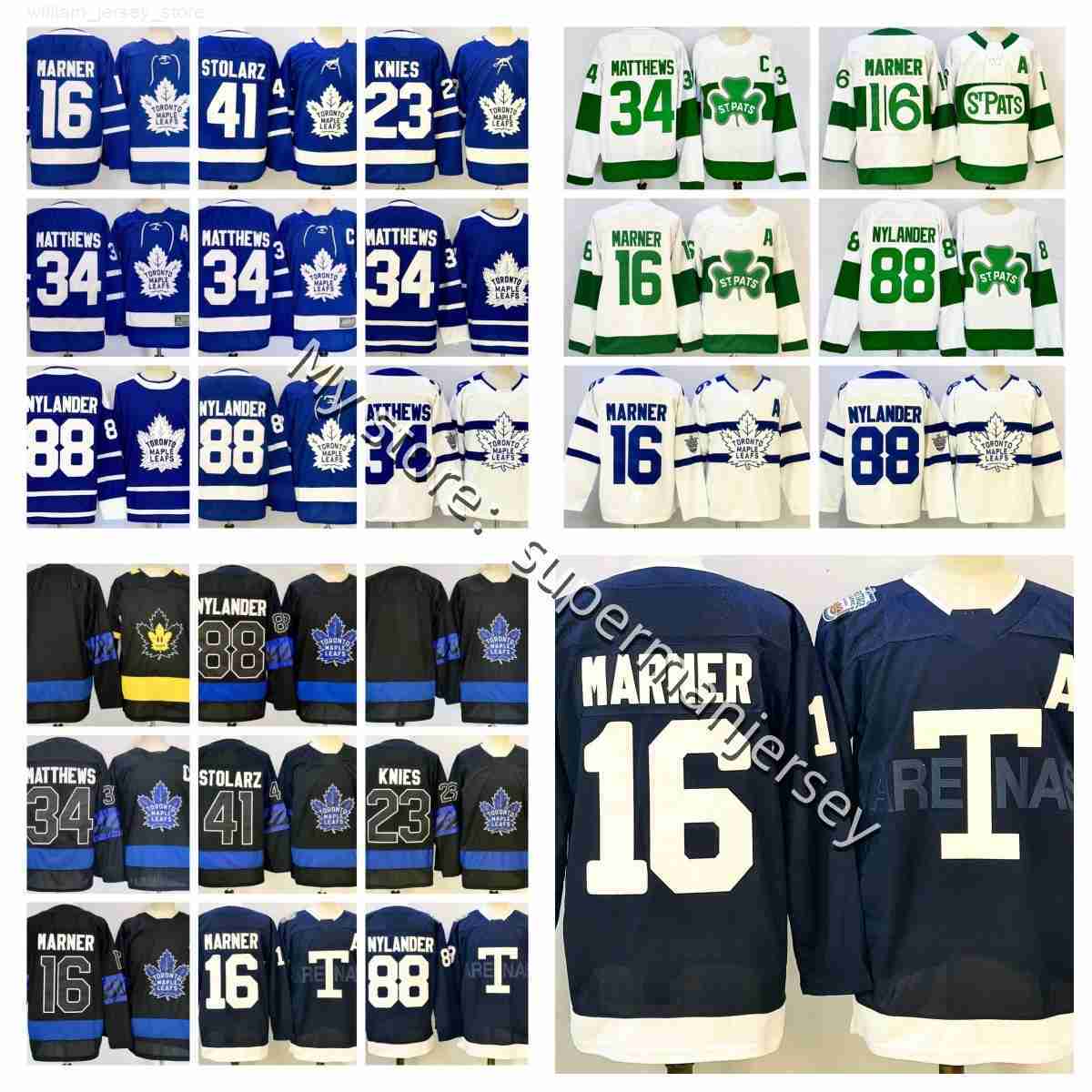 AustonS MatthewsS torontoS Hockey Jersey maple leafs jersey William Nylander Marner John Tavaress Max Domi Morgan Rielly Dakota Joshua Matthew Knies jerseys New