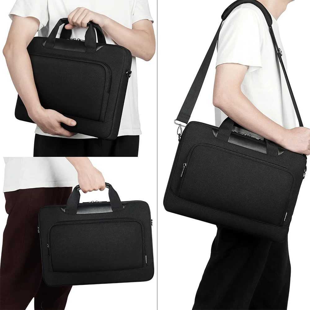 DOMISO Laptop Sleeve Business Briefcase Laptop Shoulder Bag Compatible with 1415617 Inch Laptops W251022