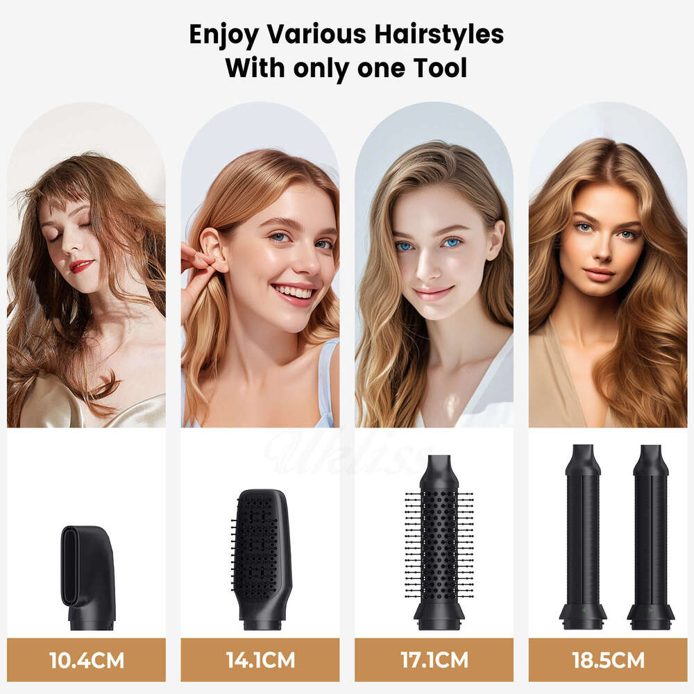 Famous Brand Designer High Power Speed Anion Brushless Hot Air Comb Blows Clothes Hair Straightening Portable Curling Iron