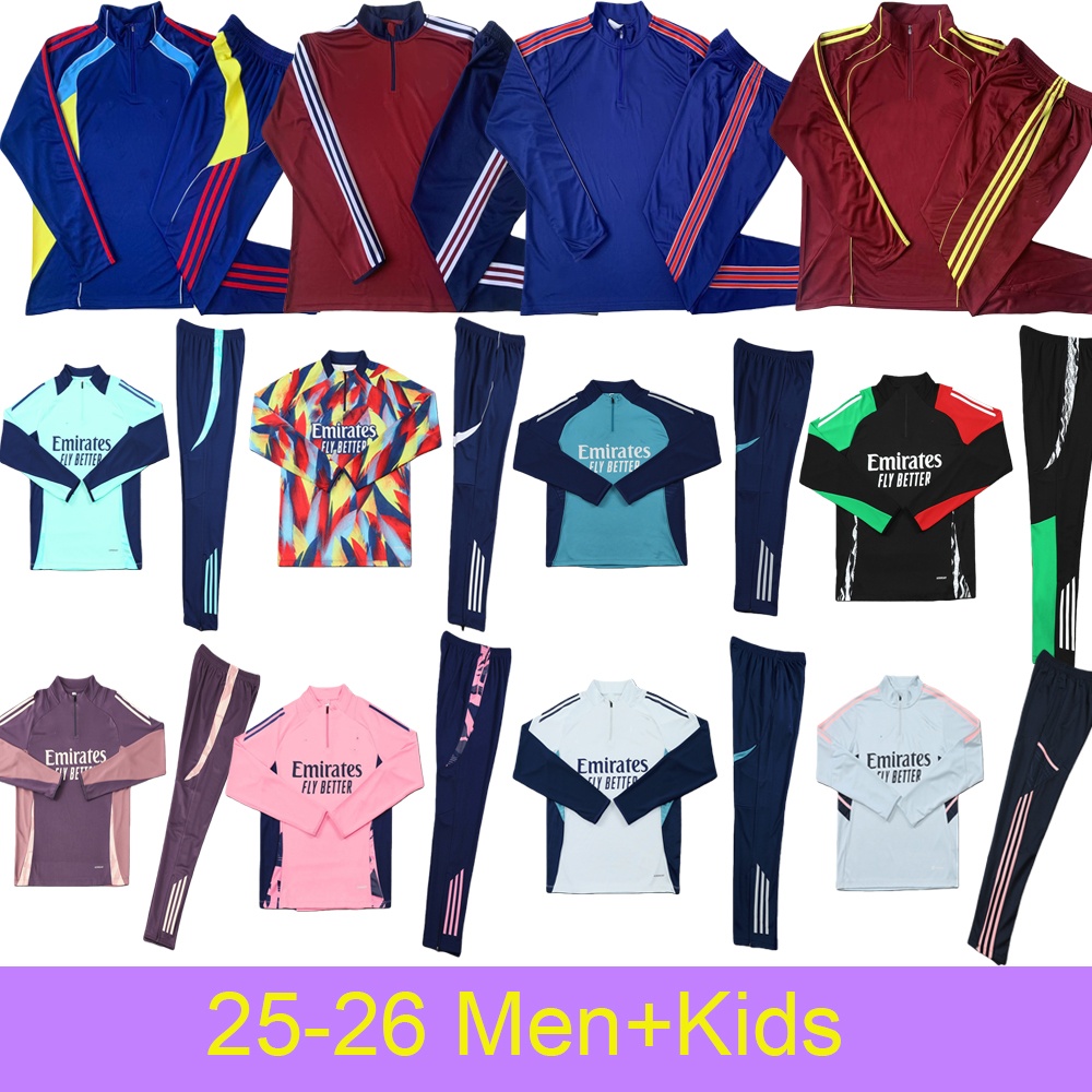 25/26 SAKA EZE Soccer Tracksuit 1/4 Zip Training Wear Set