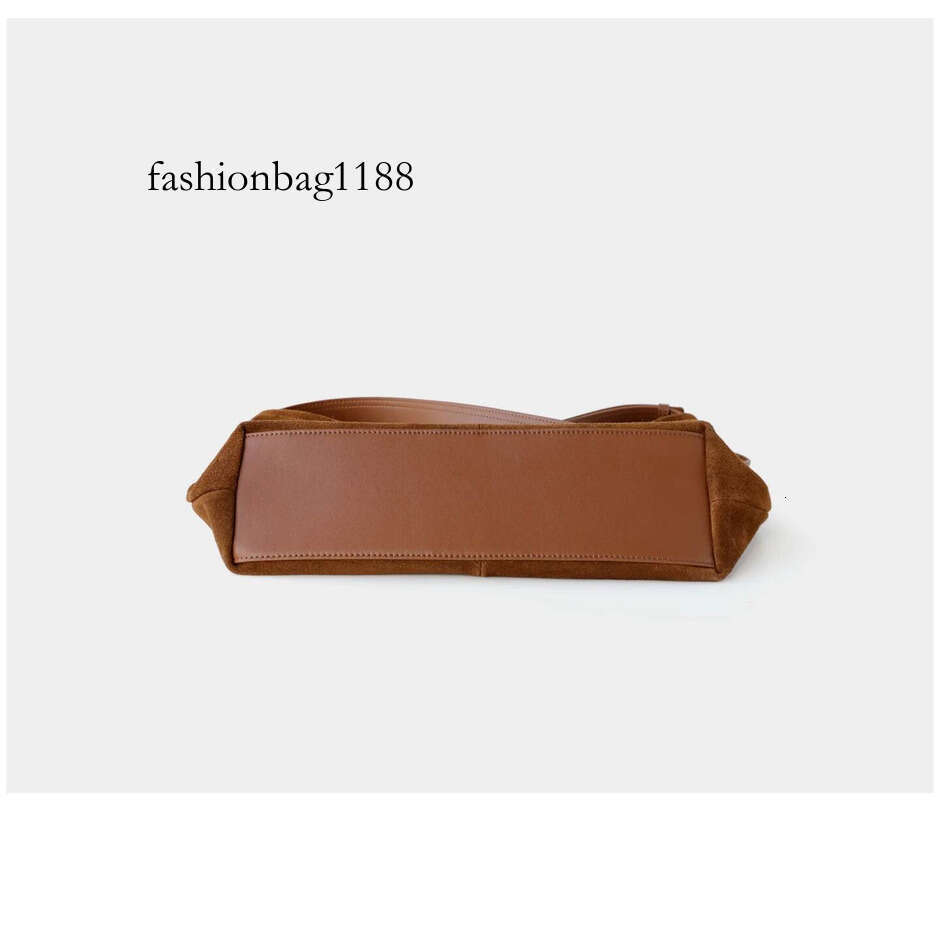 Motingsome Natural Suede Leather Women Roomy Shoulder Handbag and Purse Lazy Style Soft Matte Cowhide Tote Bags New In