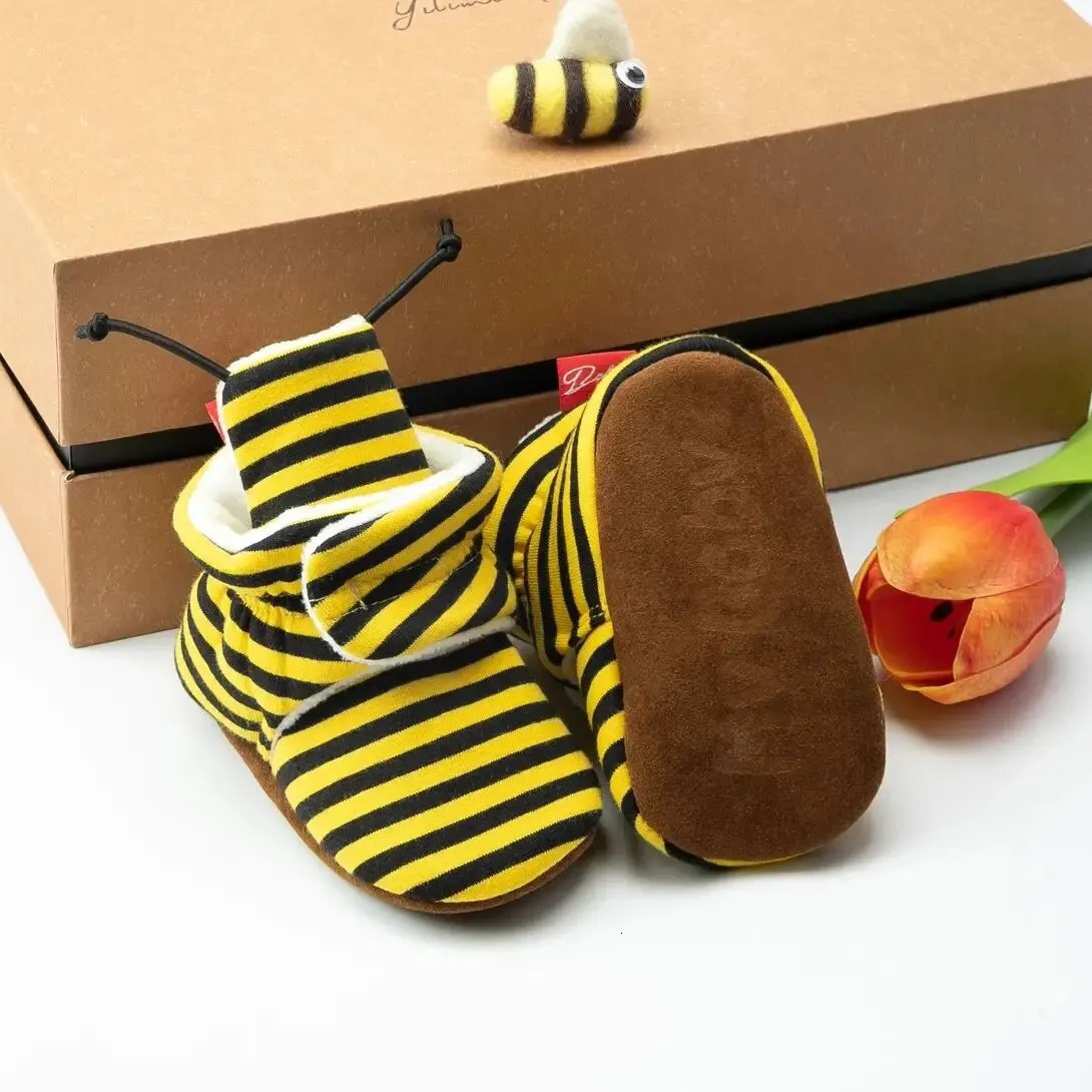 Meckior born Baby Boy Girl Soft Fleece Booties Infant Slippers Socks Shoes Toddler First Walkers Winter Ankle Crib 251022