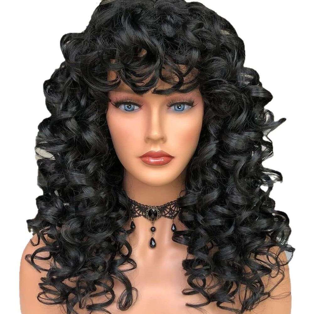 New For Women Natural Small Curls High Temperature Fiber Wig Fluffy Short Curly Hair