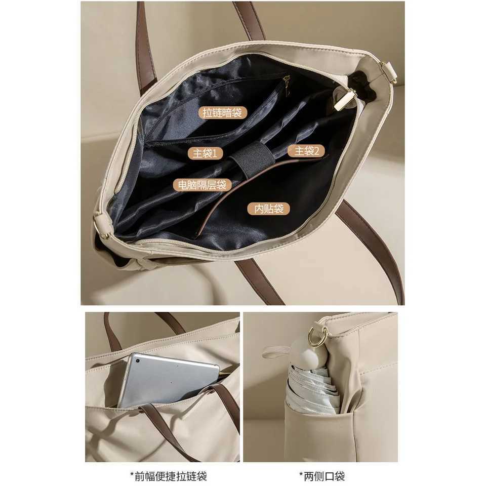 2025 New Laptop Bag For Women One Shoulder Portable Large Capacity Briefcase One Shoulder Crossbody Tote 156inch Inner Bag W251022