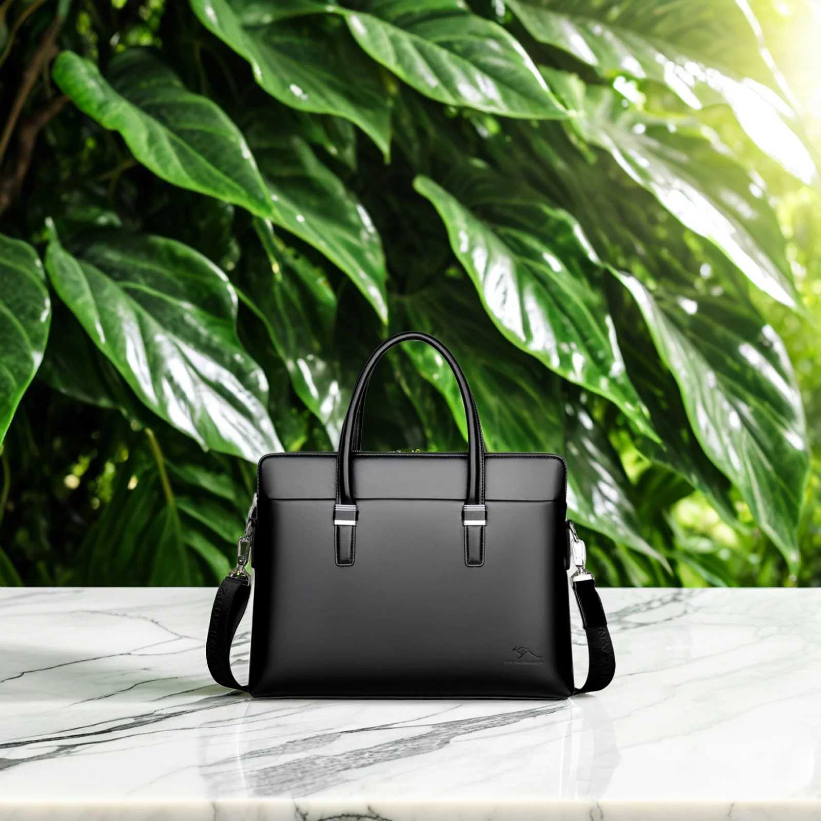 Shoulder Messenger Bag Black for Men Laptop Briefcase Bags Mens Office Business Tote W251022