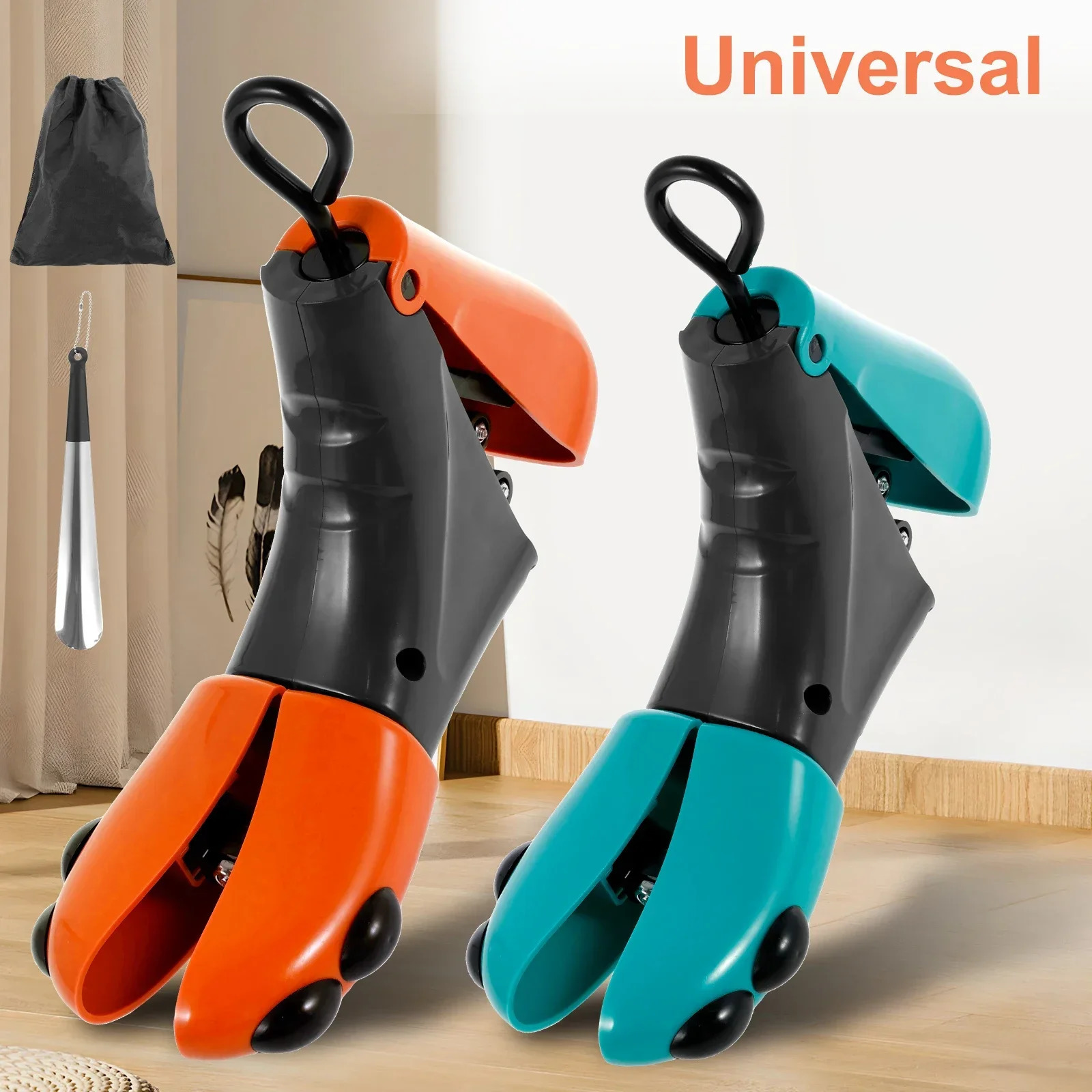 Universal Shoe Stretcher Boot Trees Adjustable Flats High Heel Sneaker Shoe Boot Widener Stretcher With Shoe Horn for Men Women251021