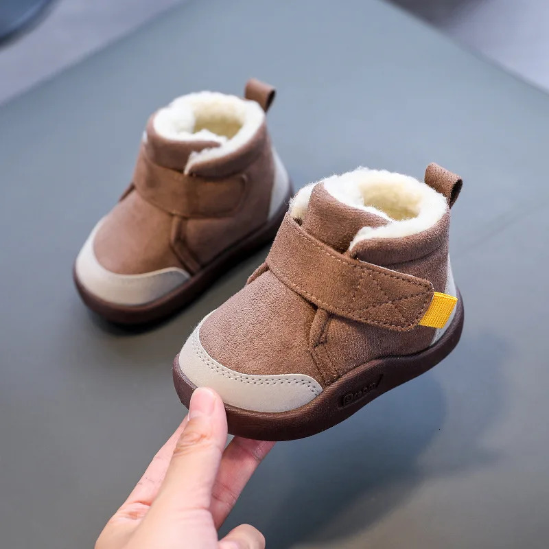 Toddler Baby Boots Winter Boys Girl Warm Snow Plush Soft Bottom Infant Shoes born Outdoor Sneakers Kids 251022