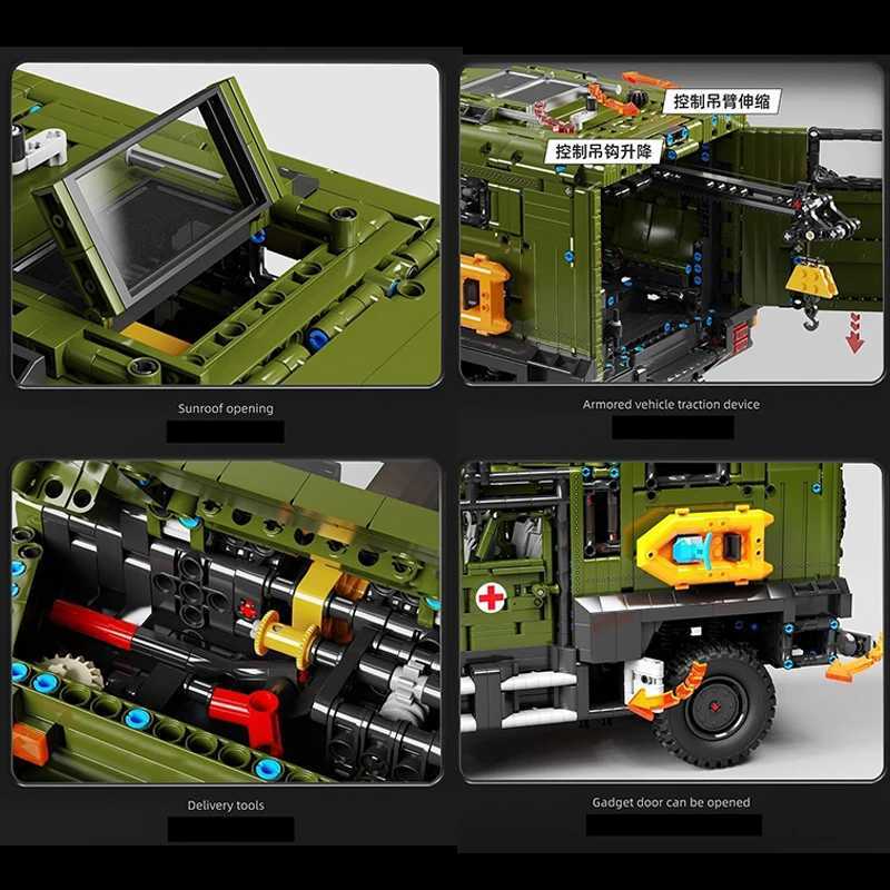 3850PCS Technical Remote Control OffRoad Rescue Vehicle Building Blocks Model Kids Assembly Truck Toys MOC Bricks Gift For Boys J251022