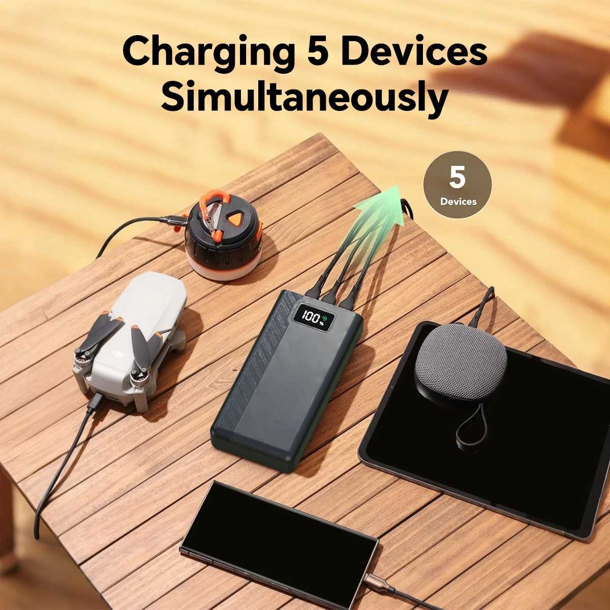 40000mAh Portable Large Capacity Mobile Power Bank 4 Outputs And 3 Inputs With LED Power Display Suitable For Most Electronic J251114