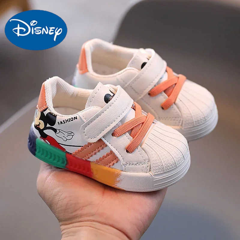 Disney Cartoon Mickey Children Shoes For Boys Girls Sport Sneakers Kids Leisure Autumn Casual Shoes Breathable Running Toddler H251022