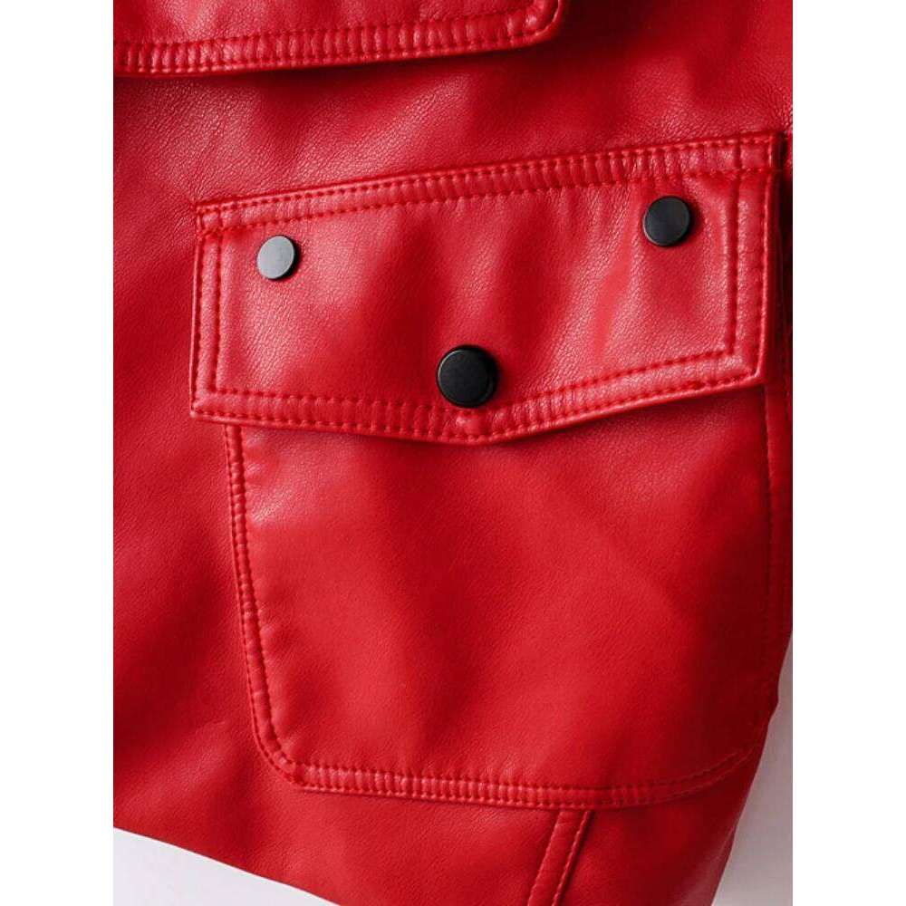 Fitaylor Spring Autumn Women PU Jacket Casual Lady Windproof Motorcycle Leather Coat