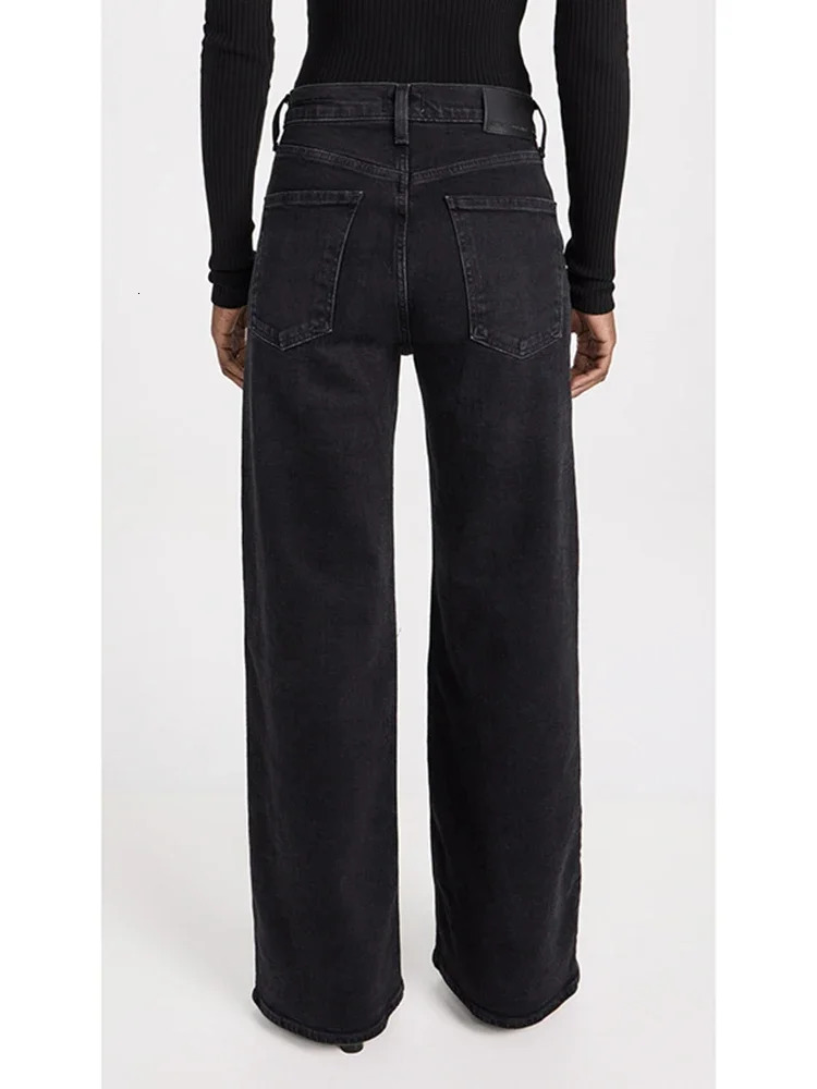 2025 Female Straight Leg Jean Low Rise Stretch Gray Denim Pants Lady Solid Color Daily Office Long Jeans Trousers 251015