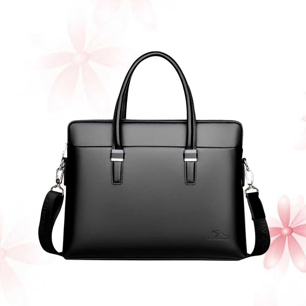 Shoulder Messenger Bag Black for Men Laptop Briefcase Bags Mens Office Business Tote W251022