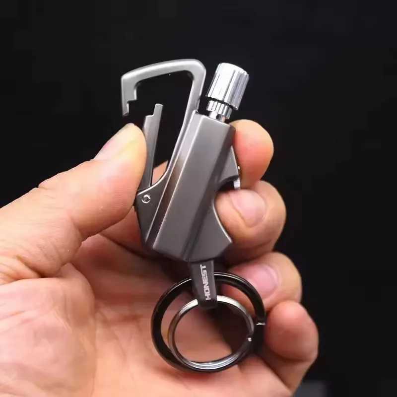 2025 Multifunctional Lighter Keychain Beer Bottle Opener Outdoor Portable Igniter Smoking Accessories Gadgets Men Gift C251022