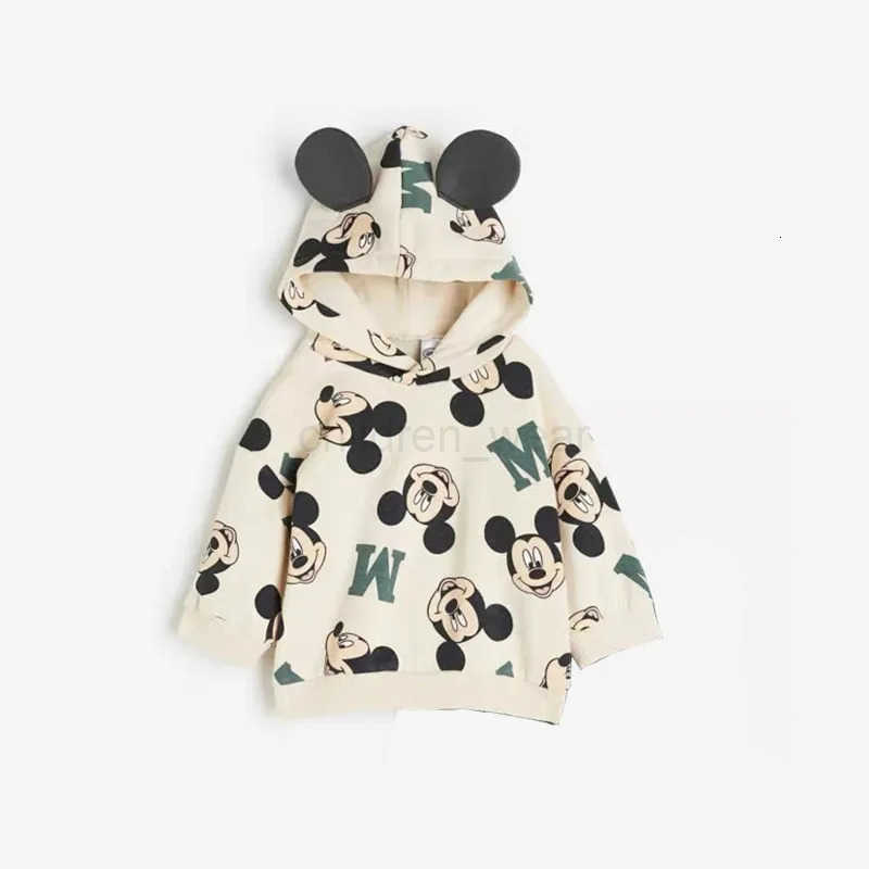 Disney Autumn Clothes Hooded Tops For Boys Girls New Style Fashion Casual Sweatshirts Mickey Full Print Long Sleeve Hoodies H251022