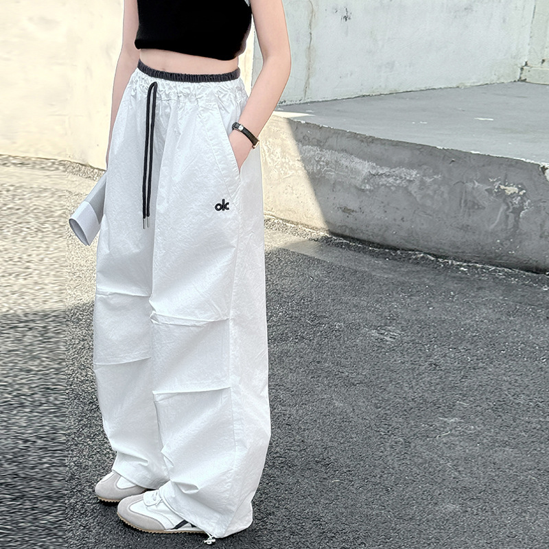 kids pants designer Girls Summer Lightweight Pants - Quick-Dry Cargo Joggers for Sports, Korean Fashion Loose Fit Long Pants for Teen Girls