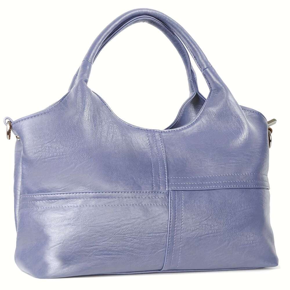 Women's Genuine Leather Crossbody Handbag Elegant Retro Designer Purse With Adjustable Strap Top Handle, Golden-Tone Hardware, Zipper Closure,