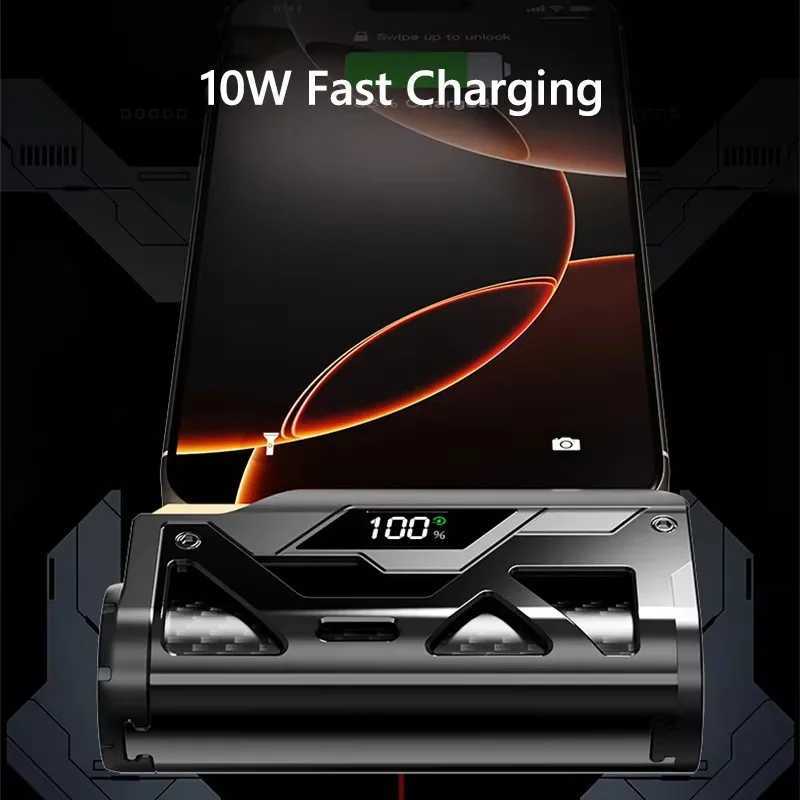 10000mAh Mini Capsule Power Bank Portable External Battery Dual Plug Fast Charging Powerbank For iPhone 16 J251114