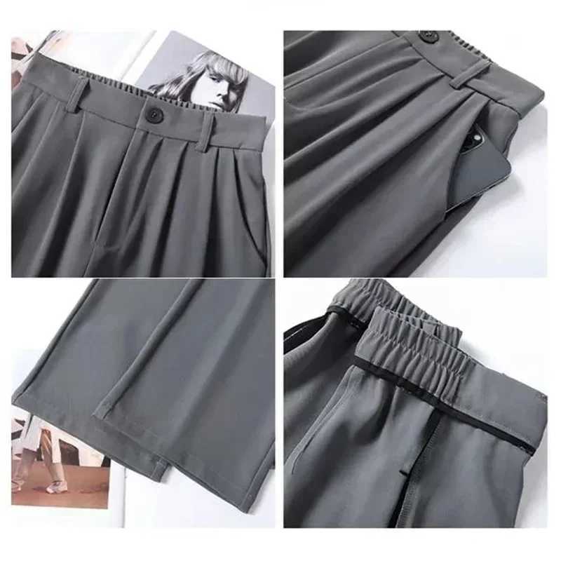 Women Suit Pants Lady Classic Fashion Trousers Female Comfortable Straight Leg Pants Mom Korean Casual Baggy Long SlacksT251022