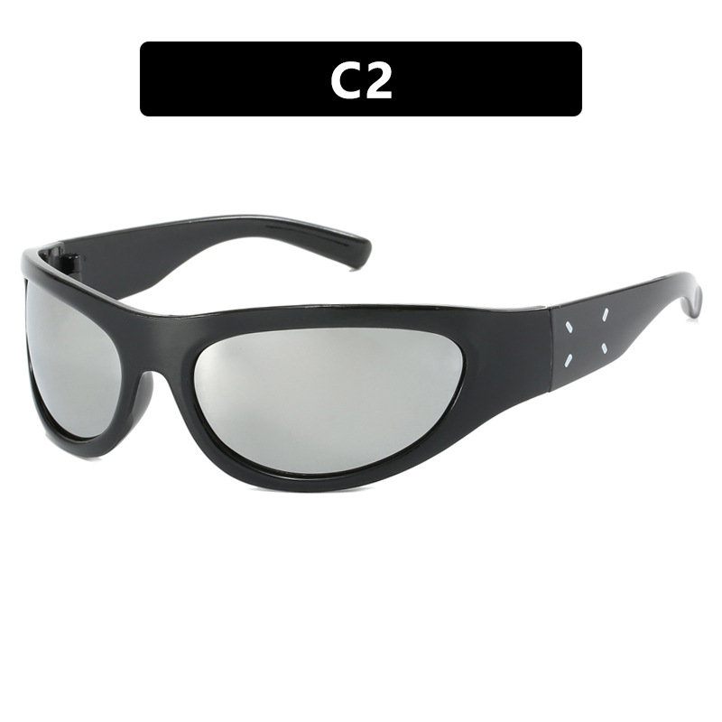 Jenine Style Sunglasses for Women Y2K Retro Chic Futuristic Tech-Inspired Outdoor Cycling Premium-Quality Sunglasses