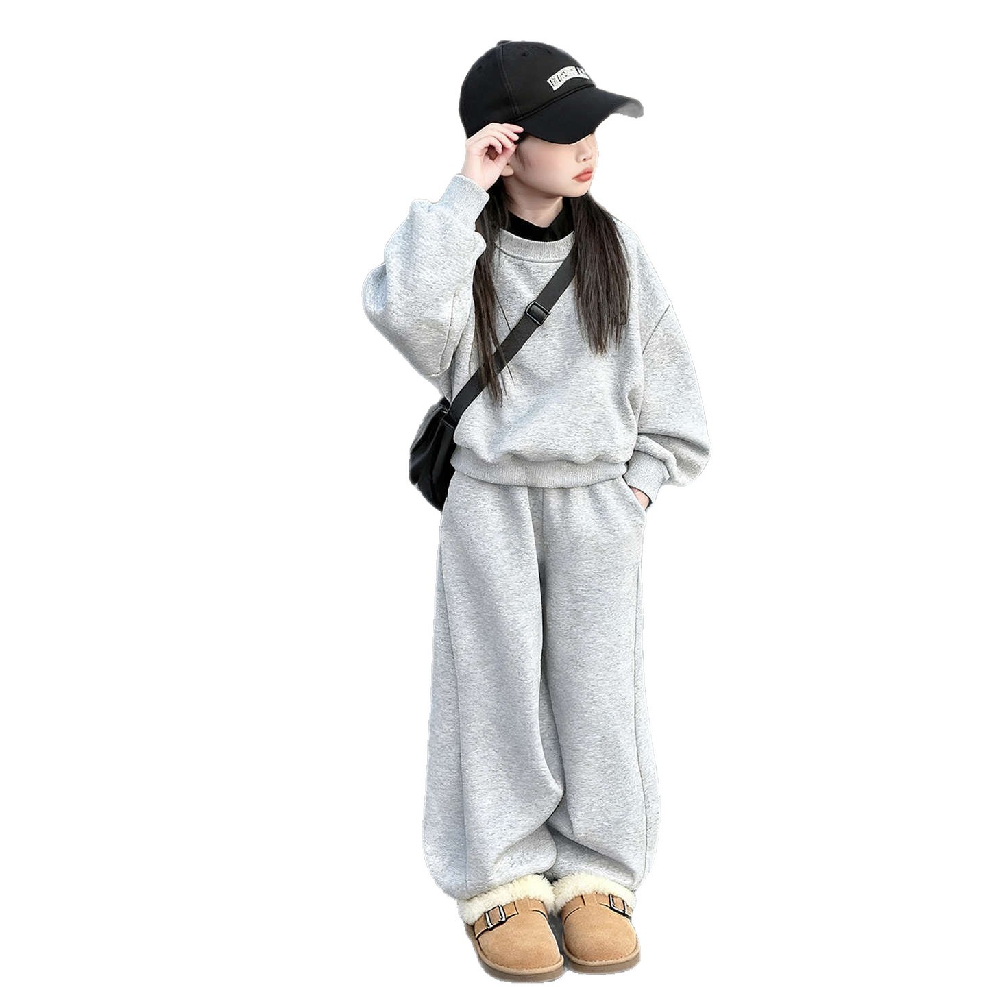 2025 Girls Autumn 2-Piece Set, Fashion Hoodie and Joggers Tracksuit, Luxury Fashion Sports Outfit for Kids and Tweens