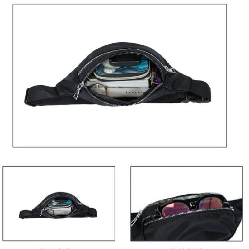 Waist Bag Women Men Waterproof Pocket Fashion Casual Chest Handbag Unisex Sports Travel Purse Plaid Pack Belly Bags Case w251014