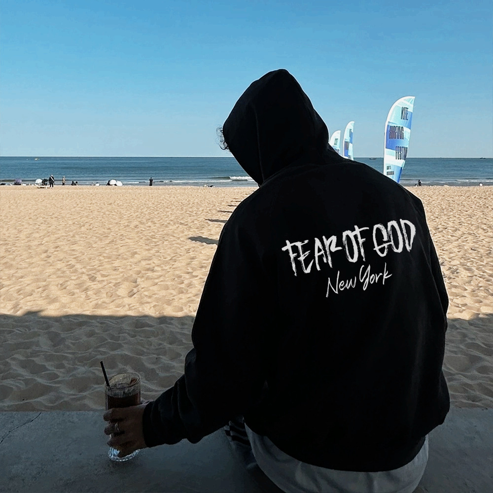 Fog Double Line ESSENTAILSZONE American New York Limited Edition Hoodie Autumn Winter Hooded Sweatshirt Designer Hoodie Jacket Tracksuit Men Polo Vest