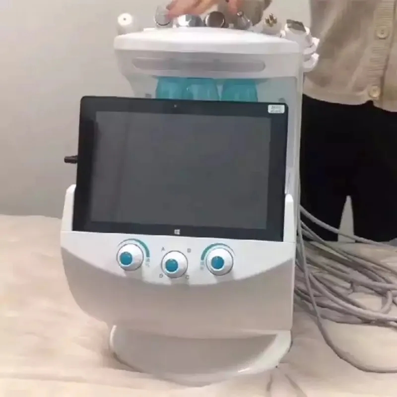 Smart Ice Blue Plus 7 in 1 Oxygen Hydro Dermabrasion Bubble Machine Professional Face Hydra Machine RF Lifting Ultrason Machine NEW