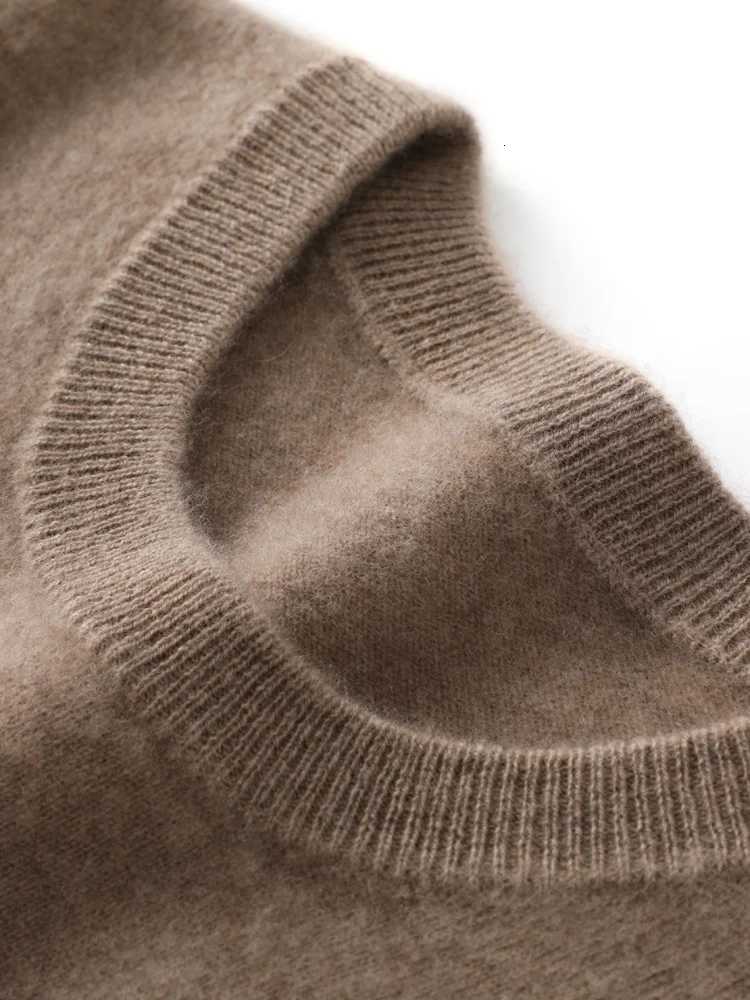 Men 100 Merino Wool Sweater Casual Autumn Winter Oneck Pullover Comfortable Soft Knitwear Classic Warm Basic Jumper TopsXJ251022