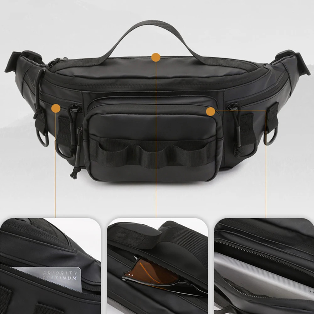 Zipper Outdoor Fishing Bag Lightweight Waterproof Multifunctional Waist Chest Sports for Men 251014