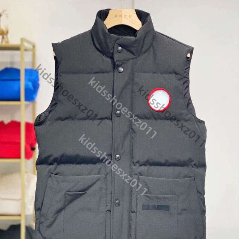 Winter Desinger Canada Puffer Jacket Goosewomen Vest Goosejackets Mens Gilet Puffer Jacket Parka Zipper Button Embroidery Windbreaker Ralphlouren Kids