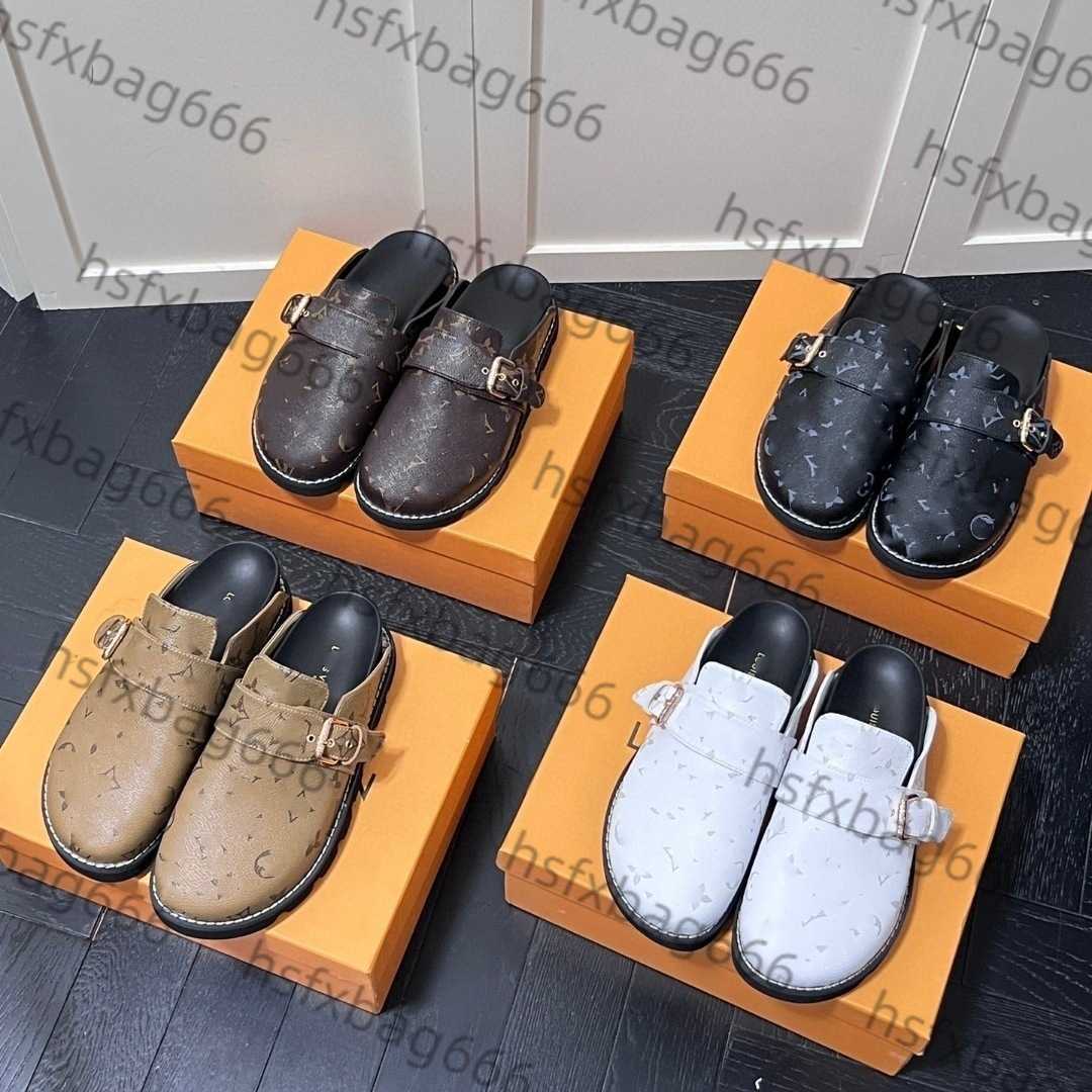 Couple Style Slippers Classic Old Flower Letter Flat SlipOn ClosedToe Slippers H251022