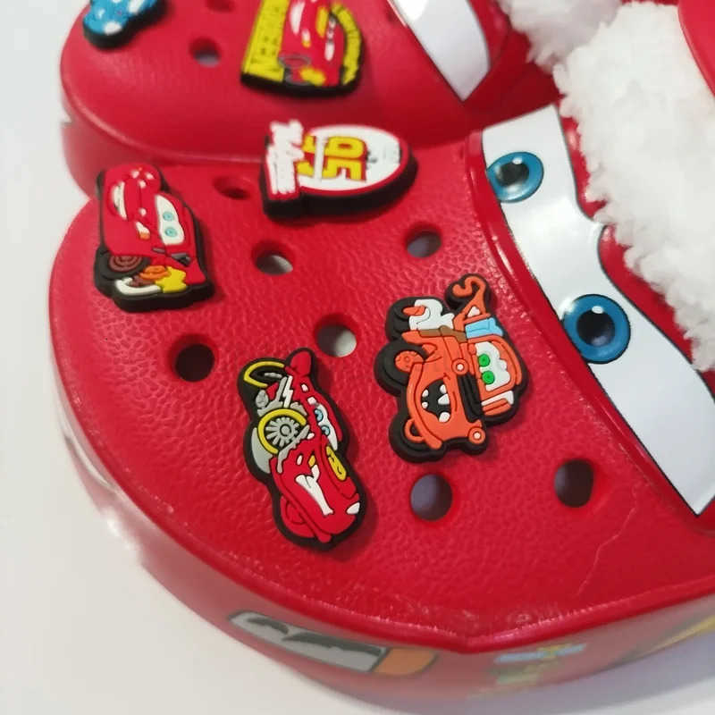 Disney 2025 New Winter Lightning Mcqueen Eva FleeceLined Punchy Shoes Warm Cotton Slippers MenS Plush Slippers Christmas Gift H251022