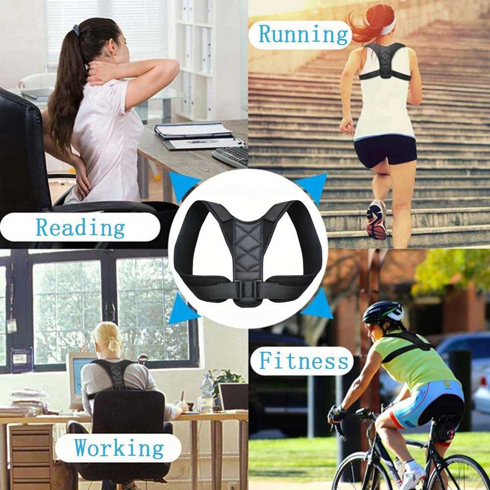 Back Posture Correction Belt Hunchback Prevention Correction of Sitting Posture Unisex Breathable Body Shaping Back Posture Corr1 D251022