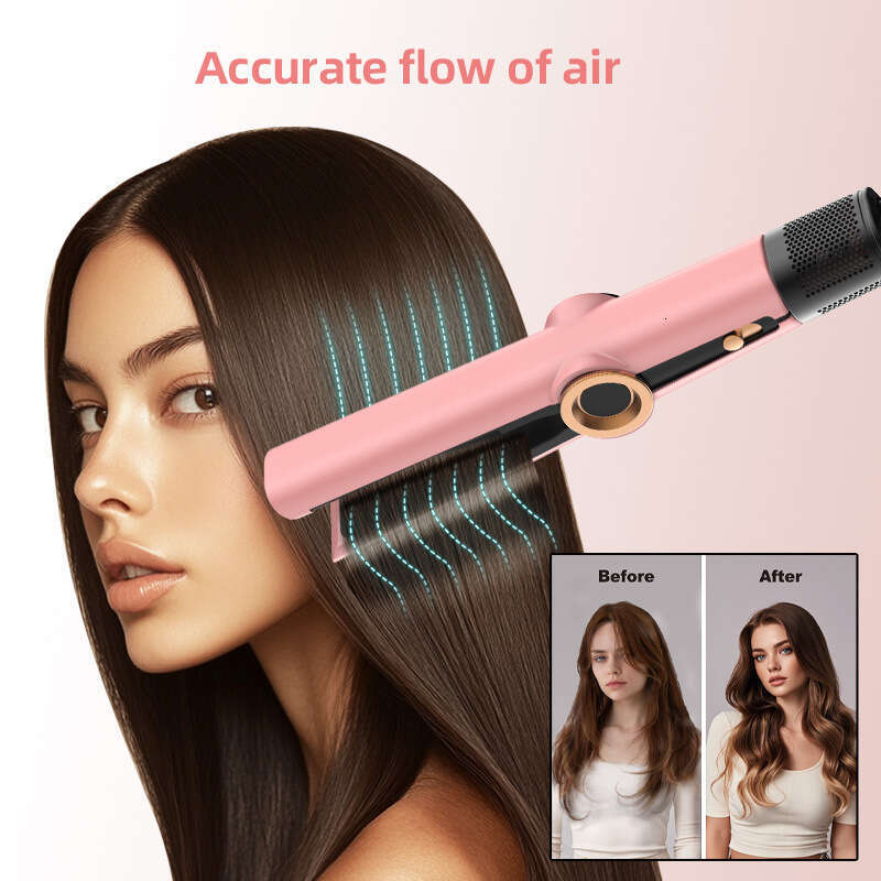 Famous Brand Designer New Brushless Motor High Speed Power Hot Air Comb Straightener Hair Dryer Dual Use Dry And Wet Constant Temperature Multi Functi