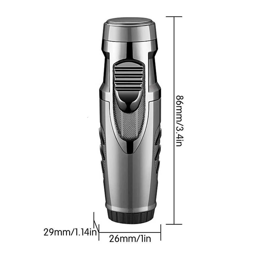 Flames Lighter Adjustables Dual Flames Lighters Small Portable Windproof Lighter Present for Men C251022